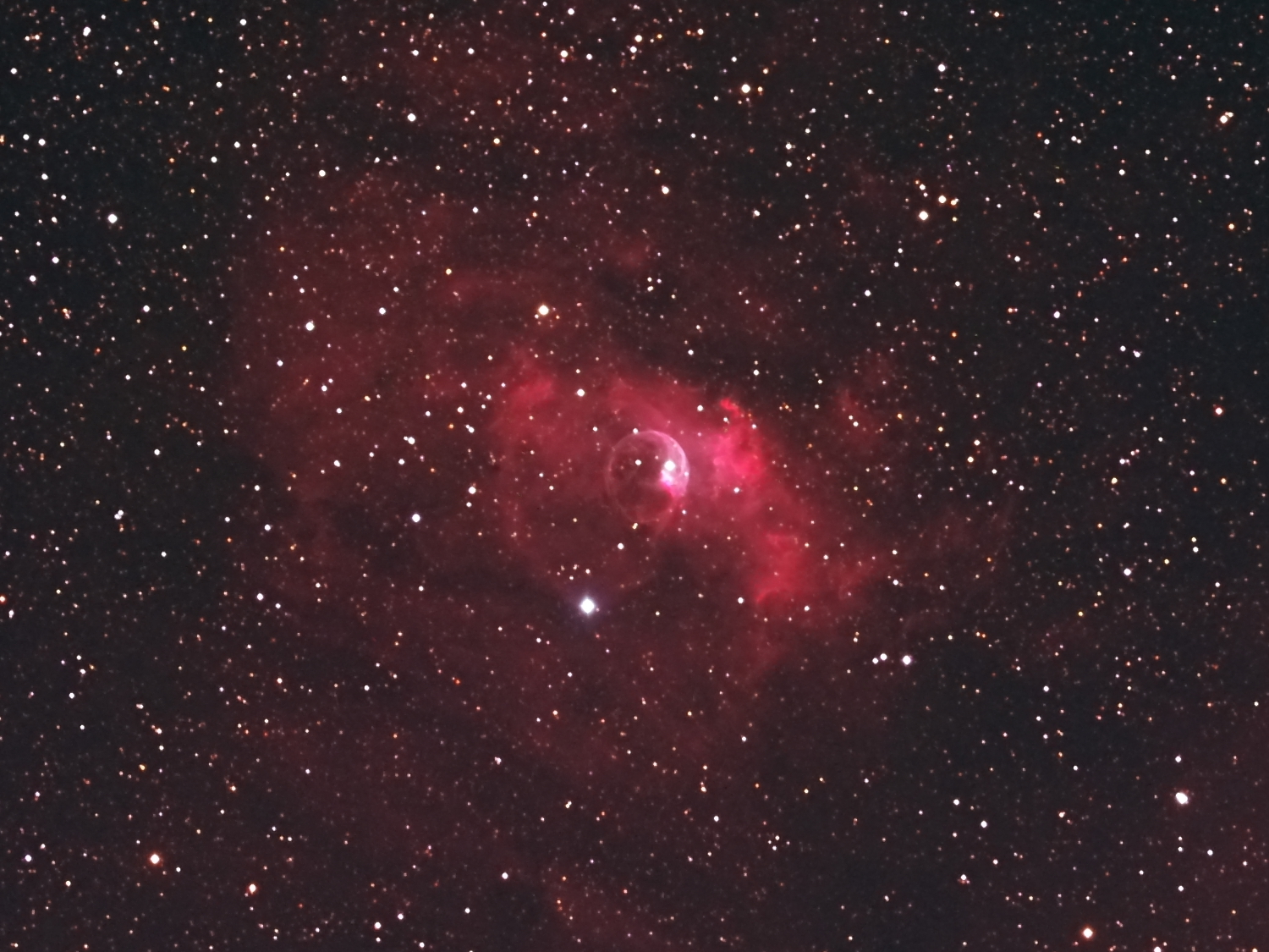 eeb791d2d1af6cb6849b838bf697d88f.JPG : Bubble nebula & M52  인근 영역